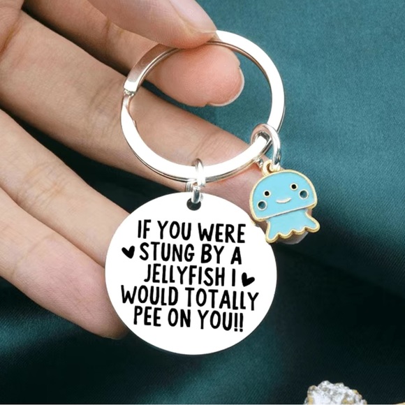 NEW Funny Jellyfish Keychain Accessory - Picture 6 of 6